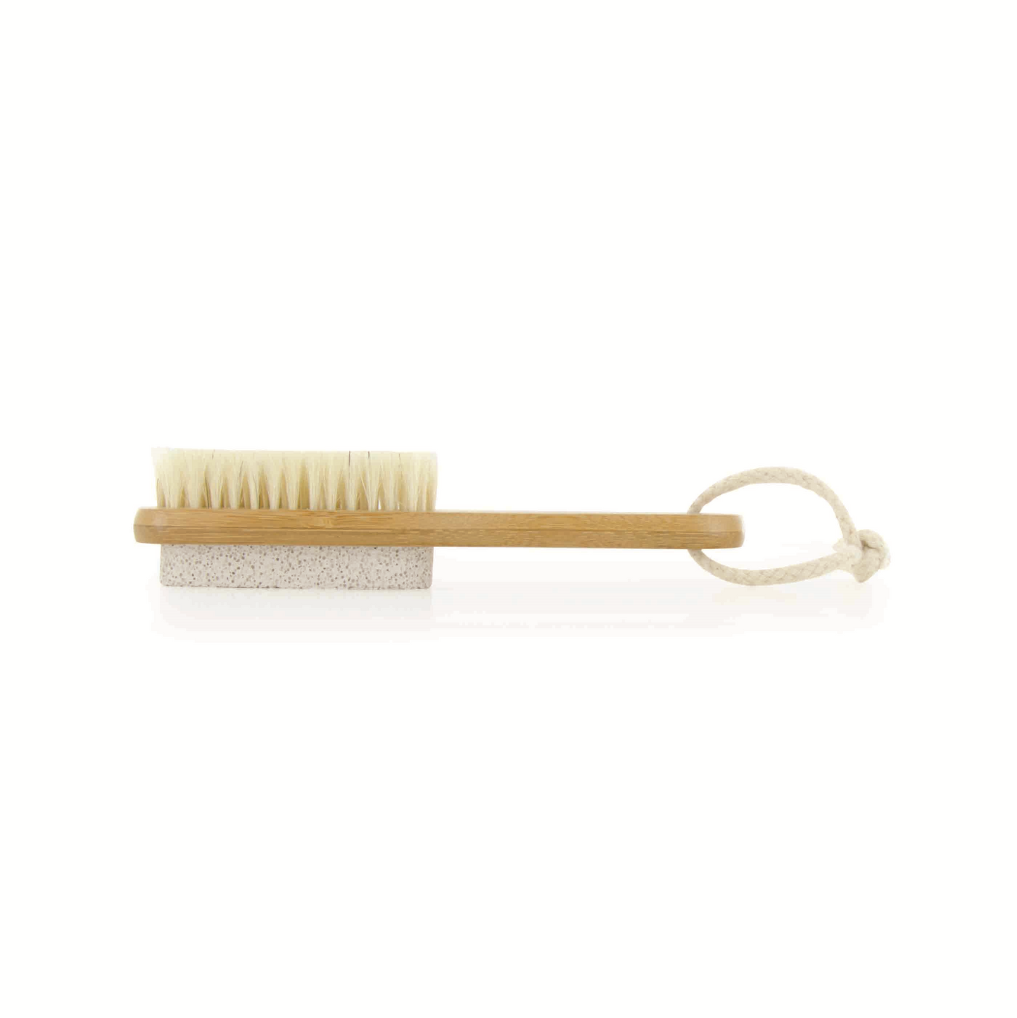 BIOS Living Bamboo Foot Brush with Pumice Stone for Exfoliation and Skin Care