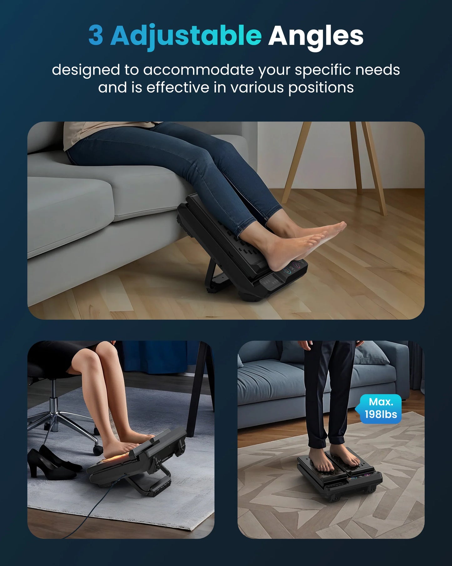 COMFIER Foot Massager with Remote Control