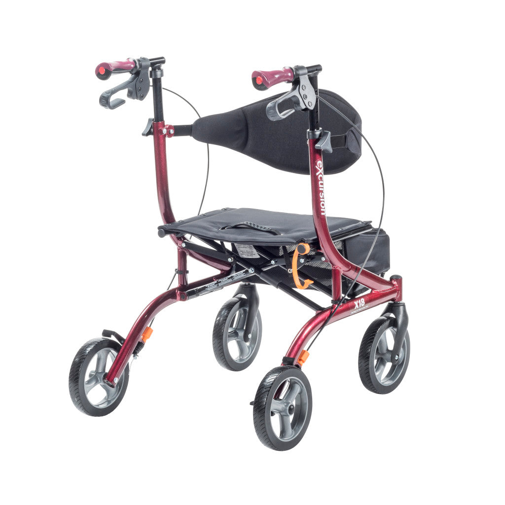 Airgo eXcursion X18 Lightweight Side-fold Rollator - 17.5" width