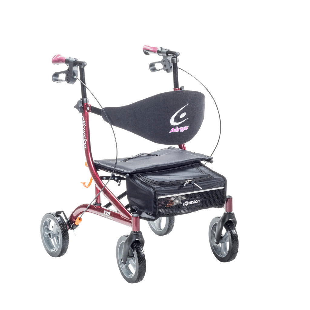 Airgo eXcursion X18 Lightweight Side-fold Rollator Hemi Height