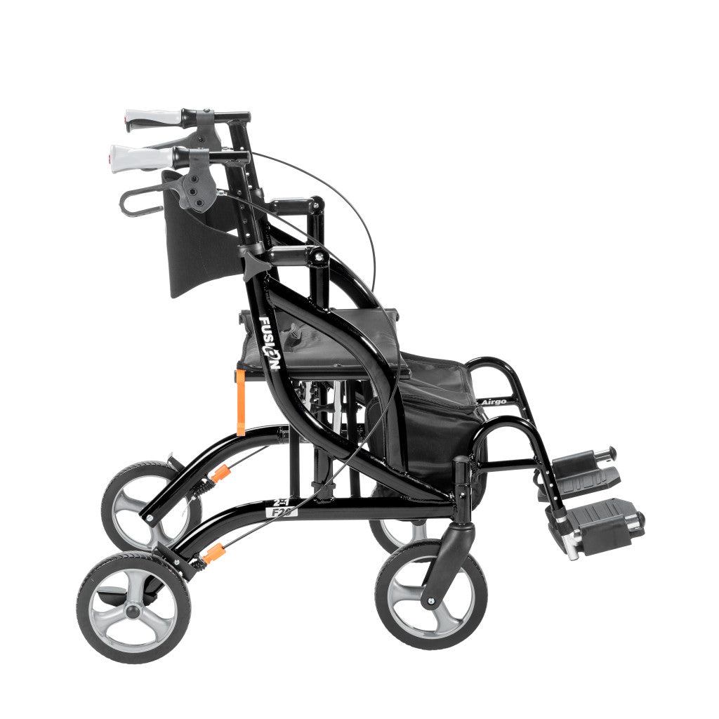 Airgo Fusion F20 Side-Folding Rollator & Transport Chair