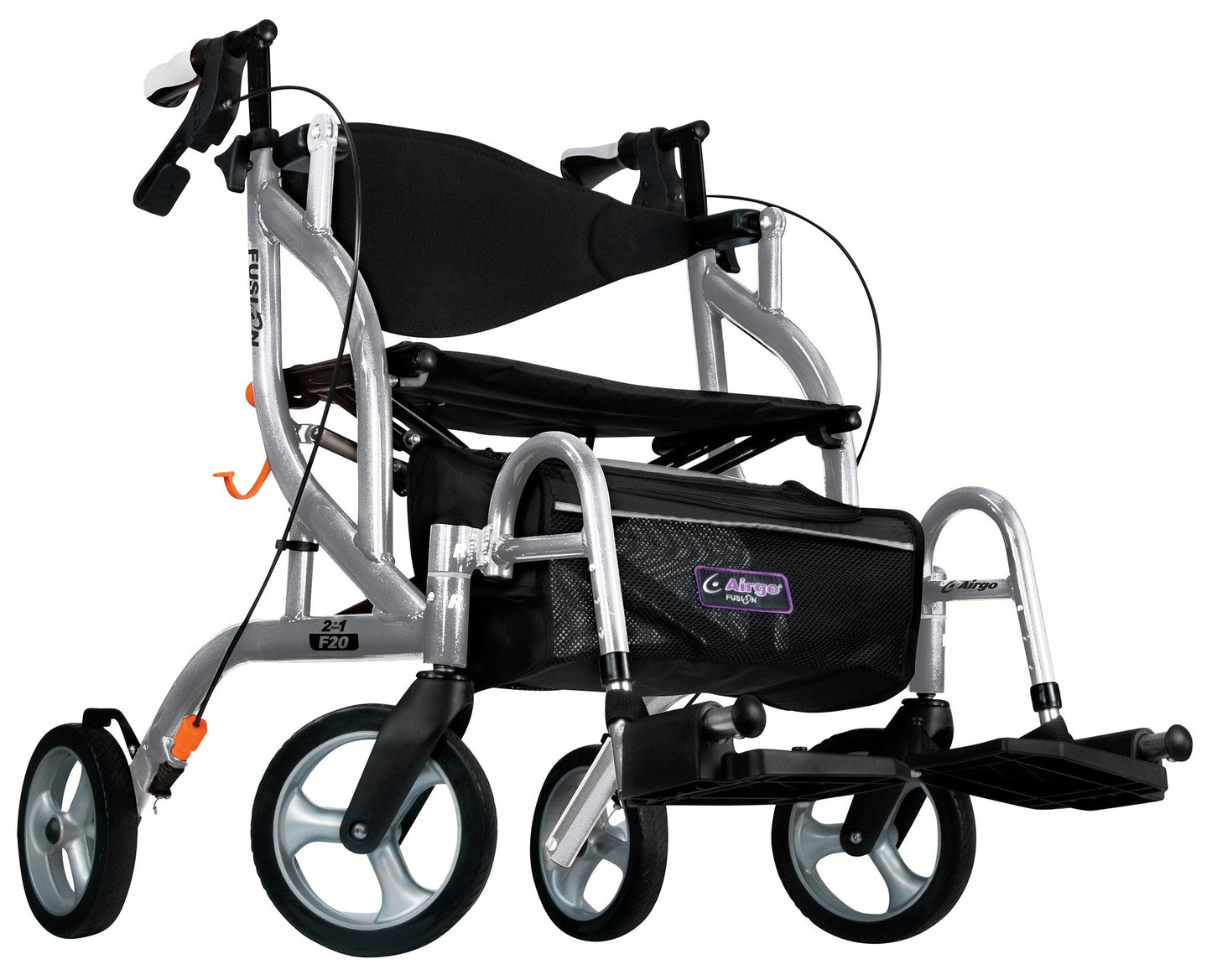 Airgo Fusion F20 Side-Folding Rollator & Transport Chair