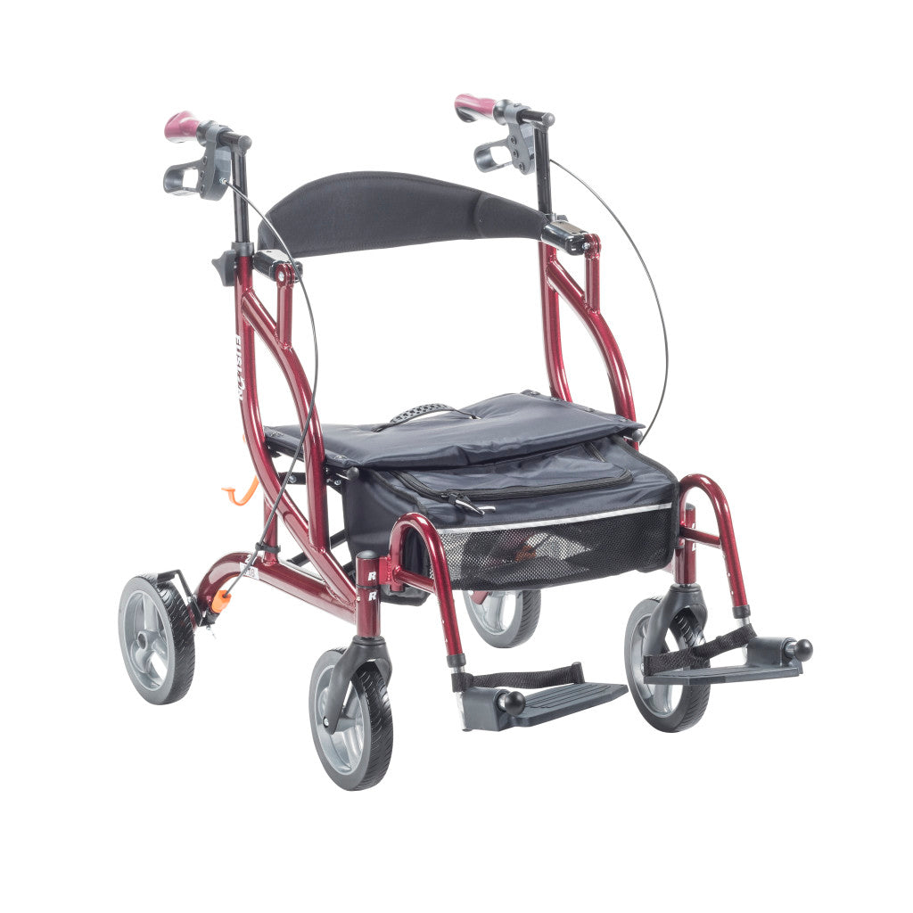 Airgo Fusion F18 Side-Folding Rollator & Transport Chair