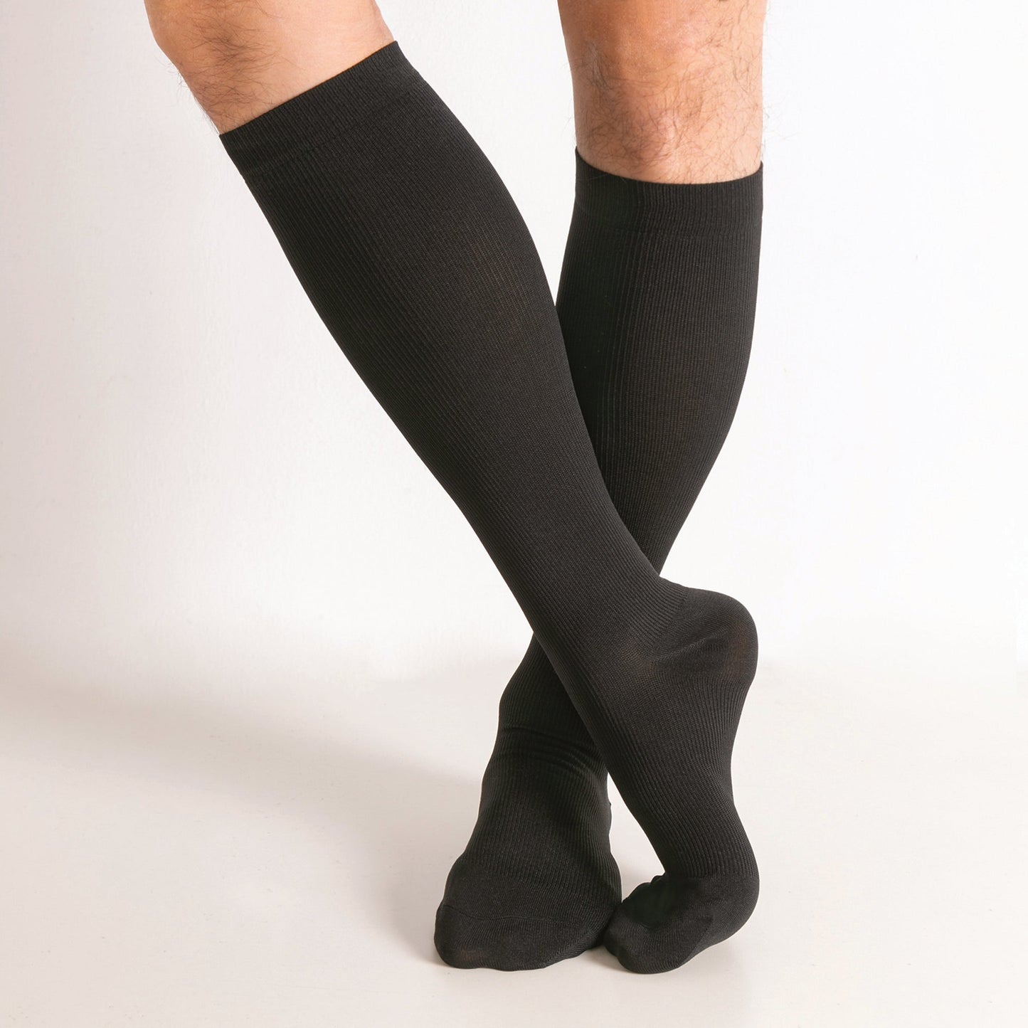Men's Compression Trouser Socks 15-20 mm Hg, Black