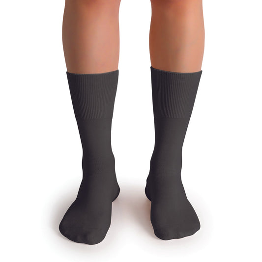 BIOS Diabetic Socks in Black with Seamless Design and Moisture-Wicking Fabric
