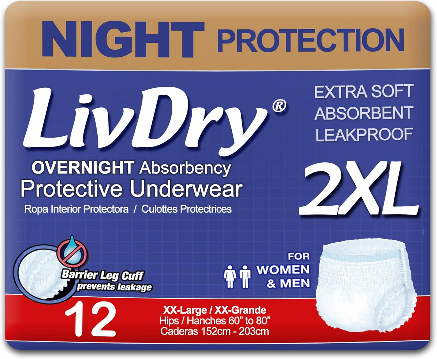 Livdry Overnight Underwear