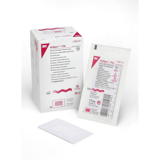 3M Medipore + Pad 3564 - (2 3/8"x4") - 50 Pads