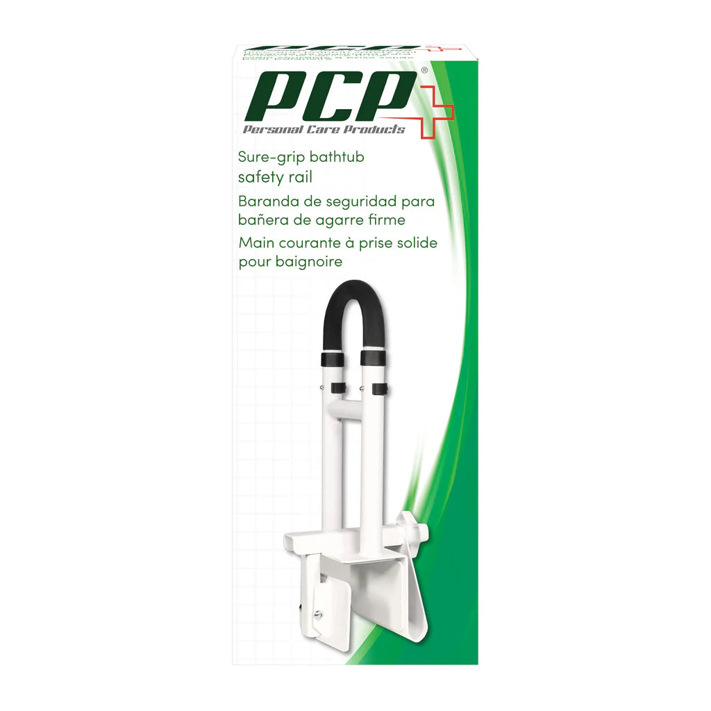 PCP Sure-Grip Bathtub Safety Rail – Solid Steel, 300 lb Capacity