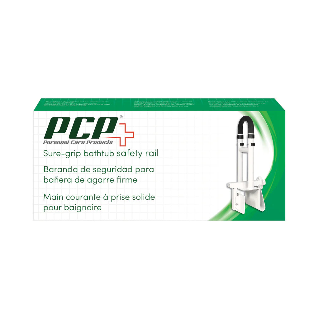PCP Sure-Grip Bathtub Safety Rail – Solid Steel, 300 lb Capacity