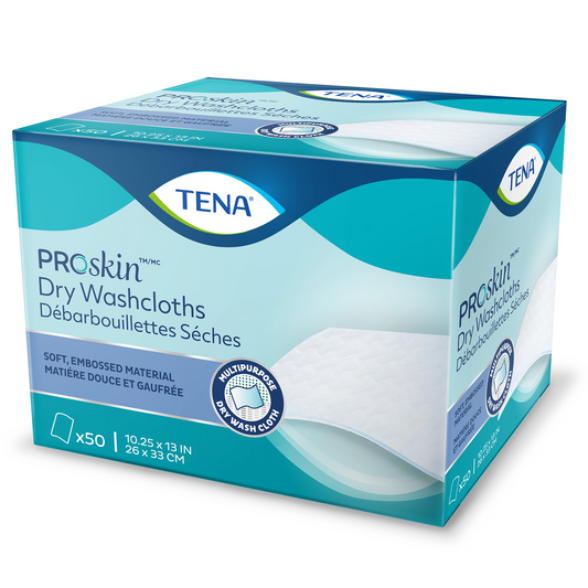 Tena ProSkin Dry Washcloths