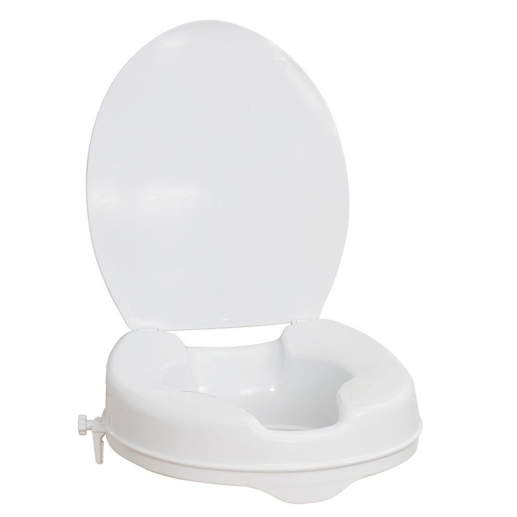 Raised Toilet Seat with Lid, 2"