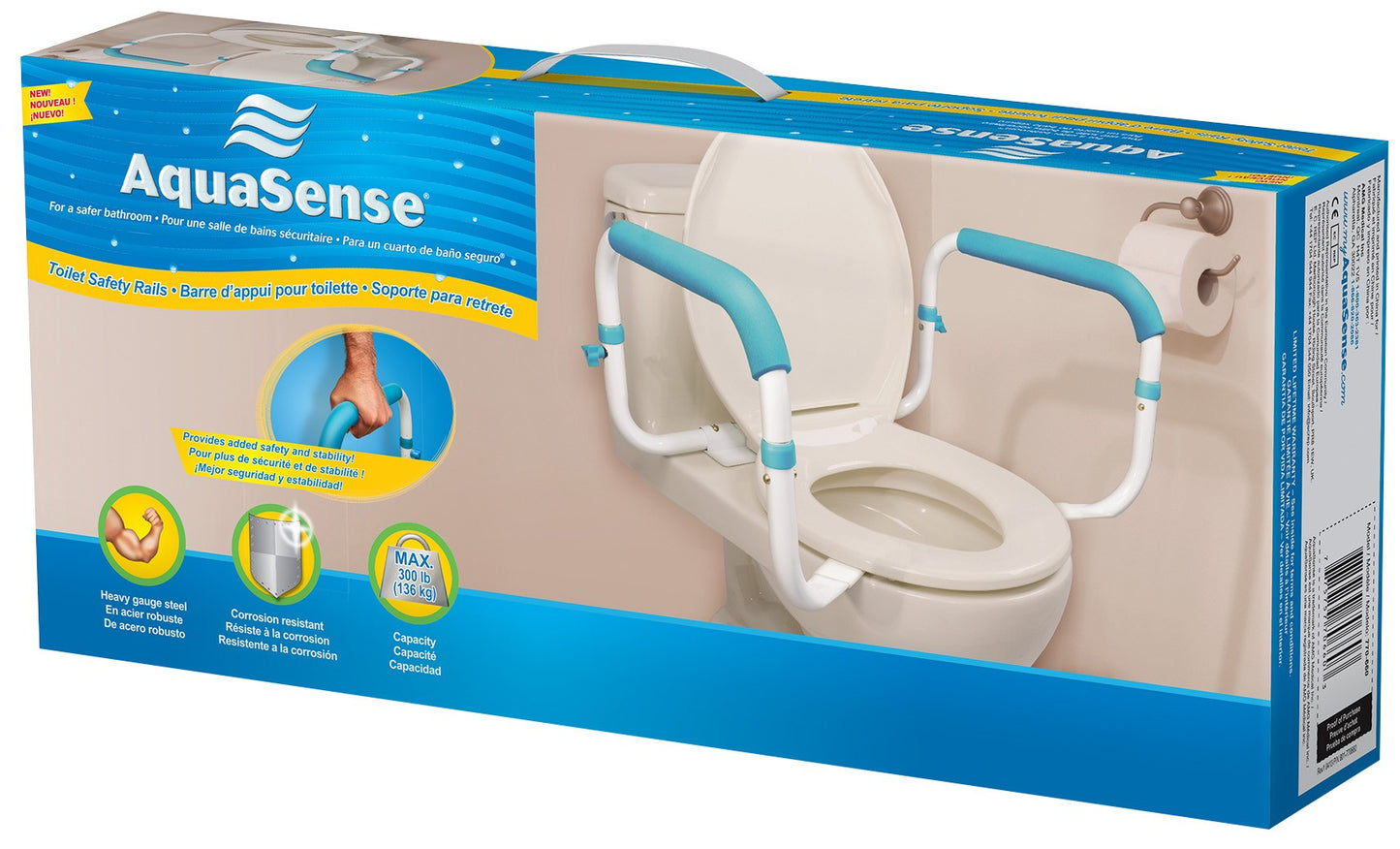 AquaSense Toilet Safety Rails