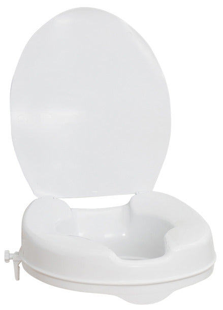 AquaSense 4" Elongated Raised Toilet Seat with Lid