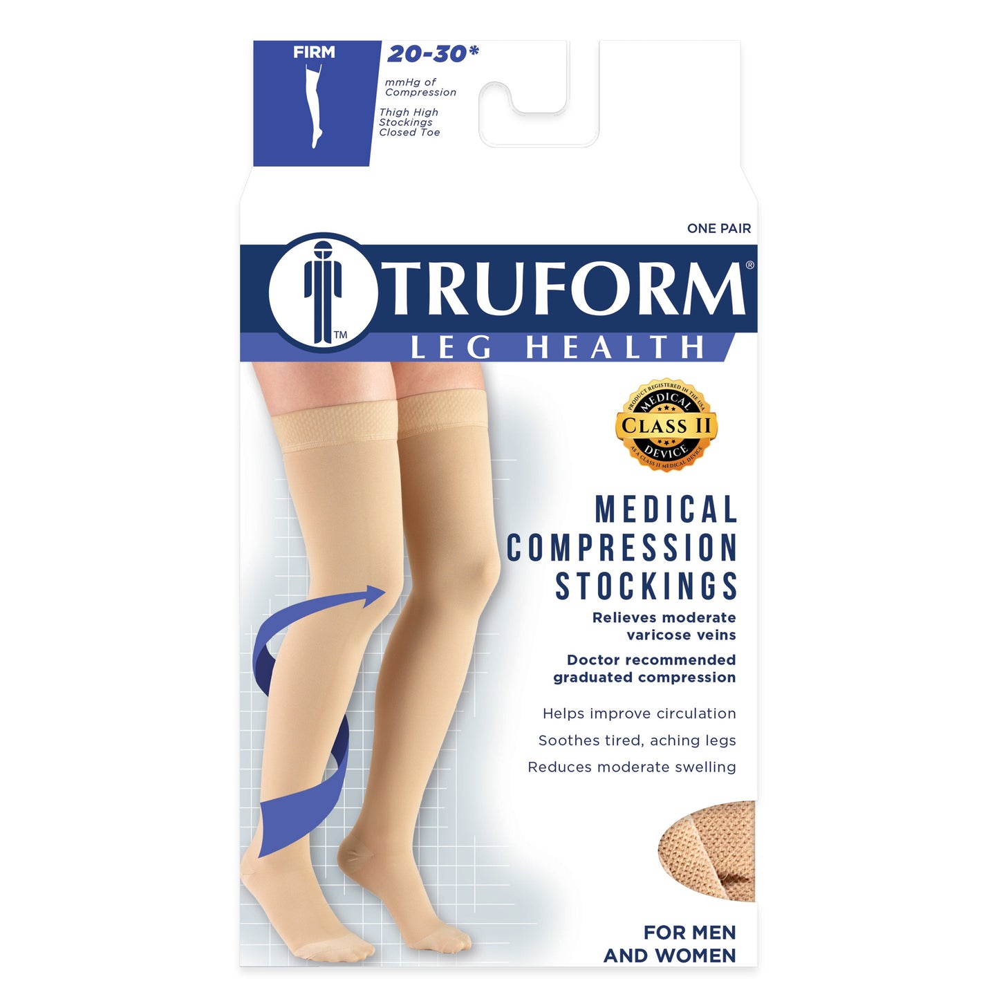 Medical Thigh High Closed Toe/ 8878BG 15-20 mmHg