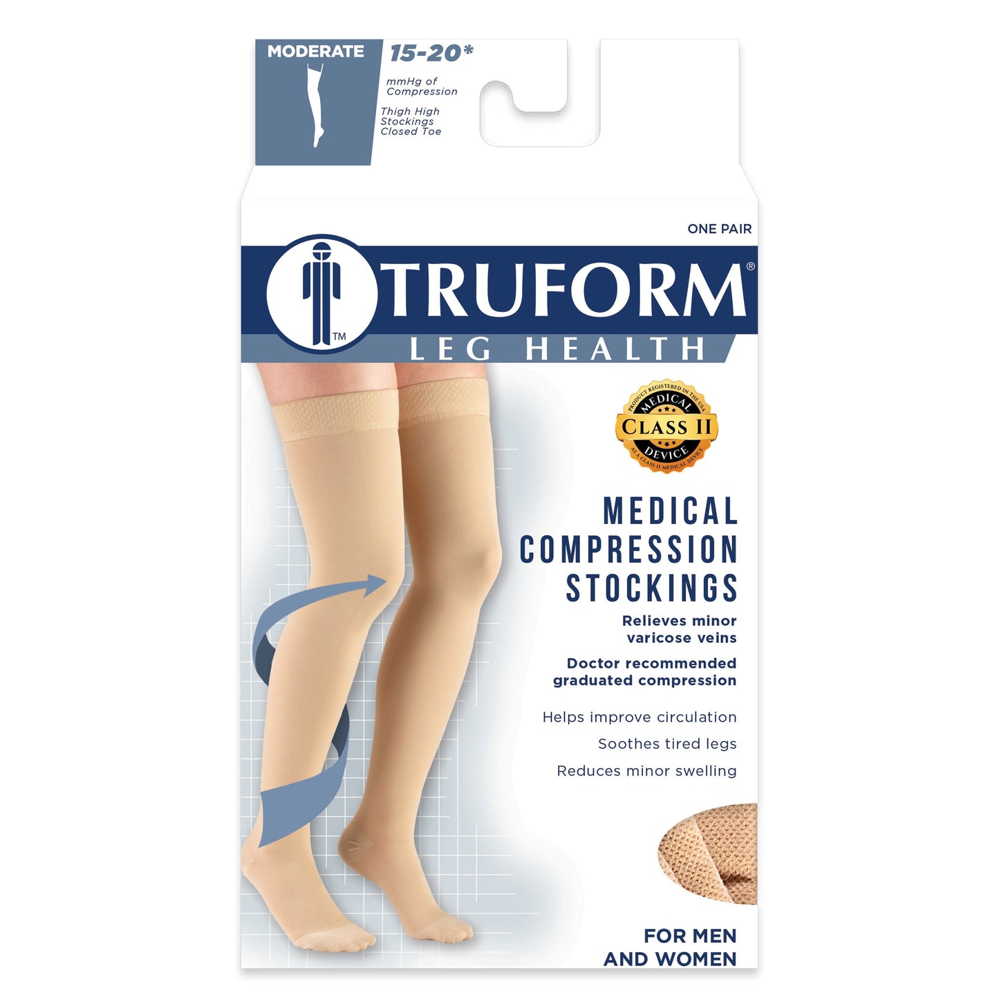 Medical Thigh High Closed Toe/ 8878BG 15-20 mmHg