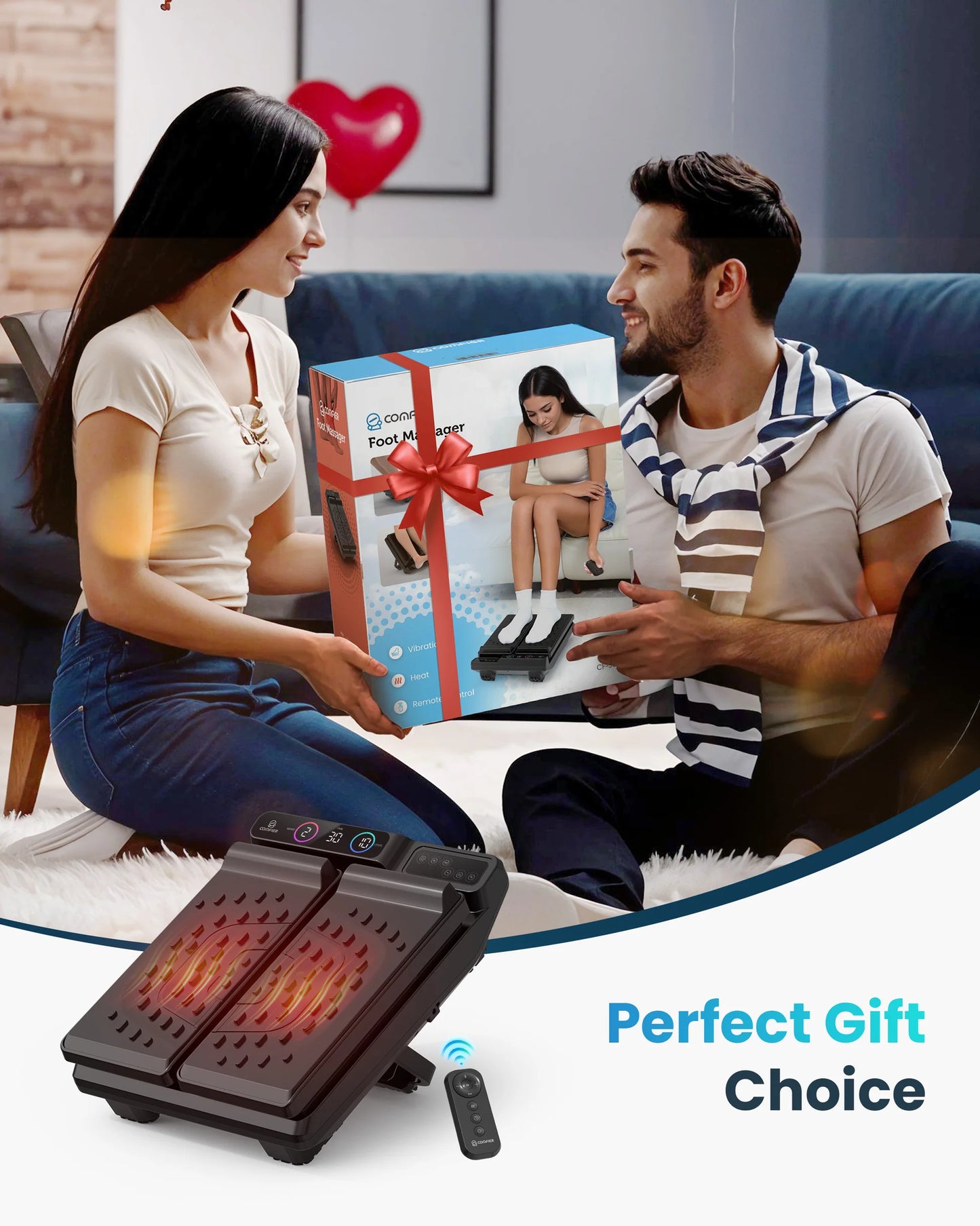 COMFIER Foot Massager with Remote Control