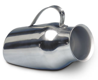 Male Urinal - Stainless Steel - 1 5/8 QT