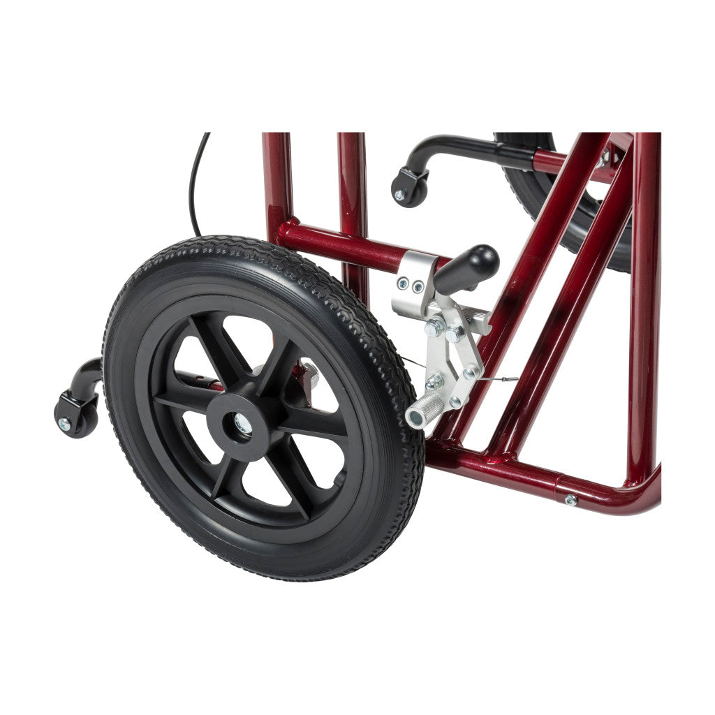 22" Bariatric Aluminum Transport Chair