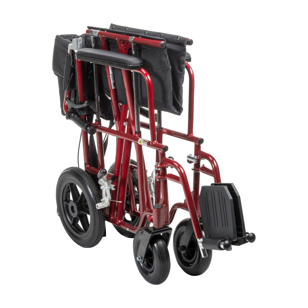22" Bariatric Aluminum Transport Chair