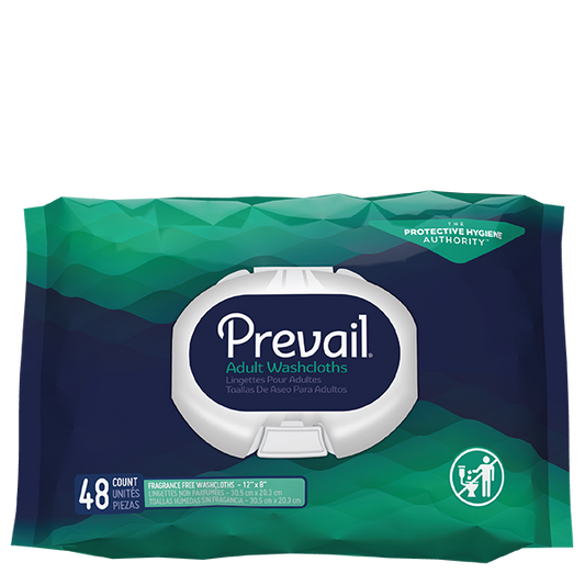 Prevail Fragrance Free Adult Washcloths