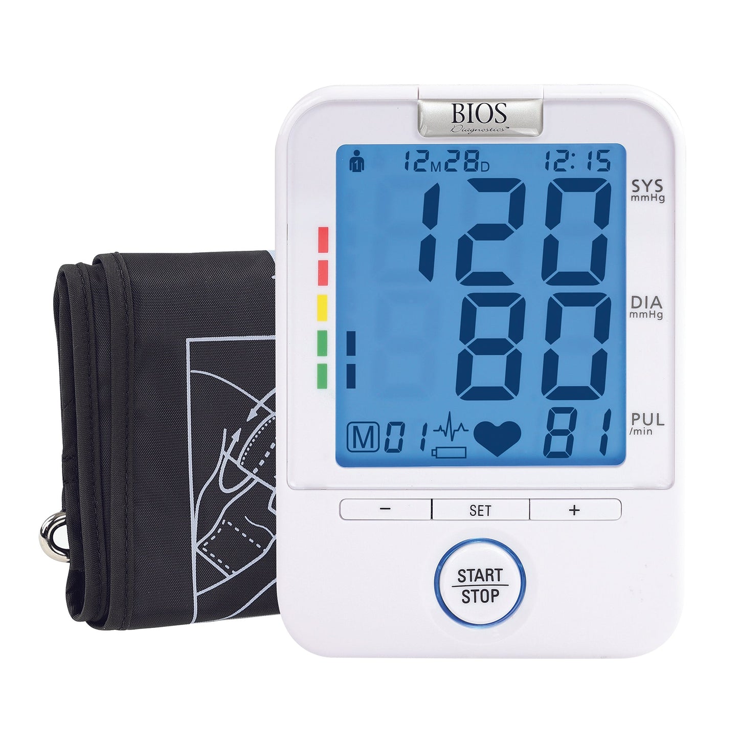 BIOS BD201/BD351 Easy Read Blood Pressure Monitor with 7-Year Warranty