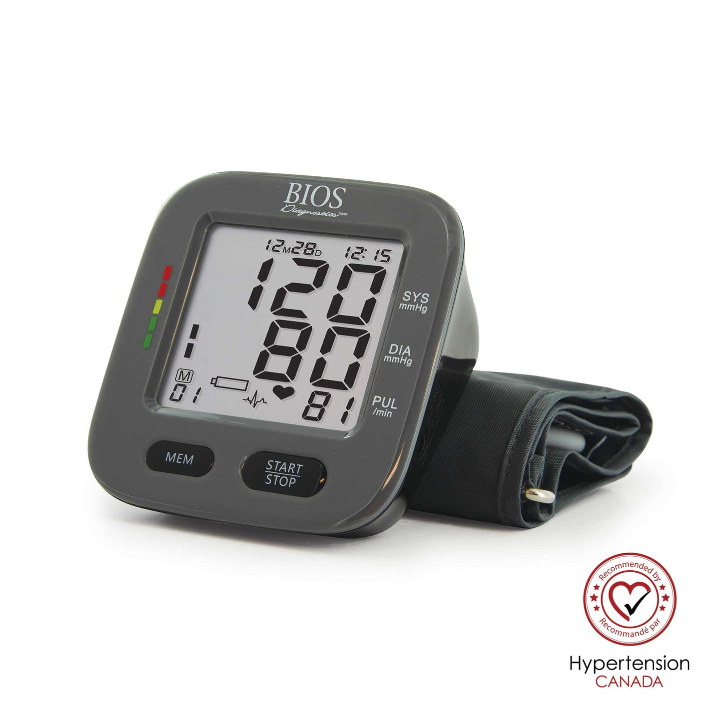 BIOS BD323 Clarity Bluetooth Blood Pressure Monitor with MediLink App