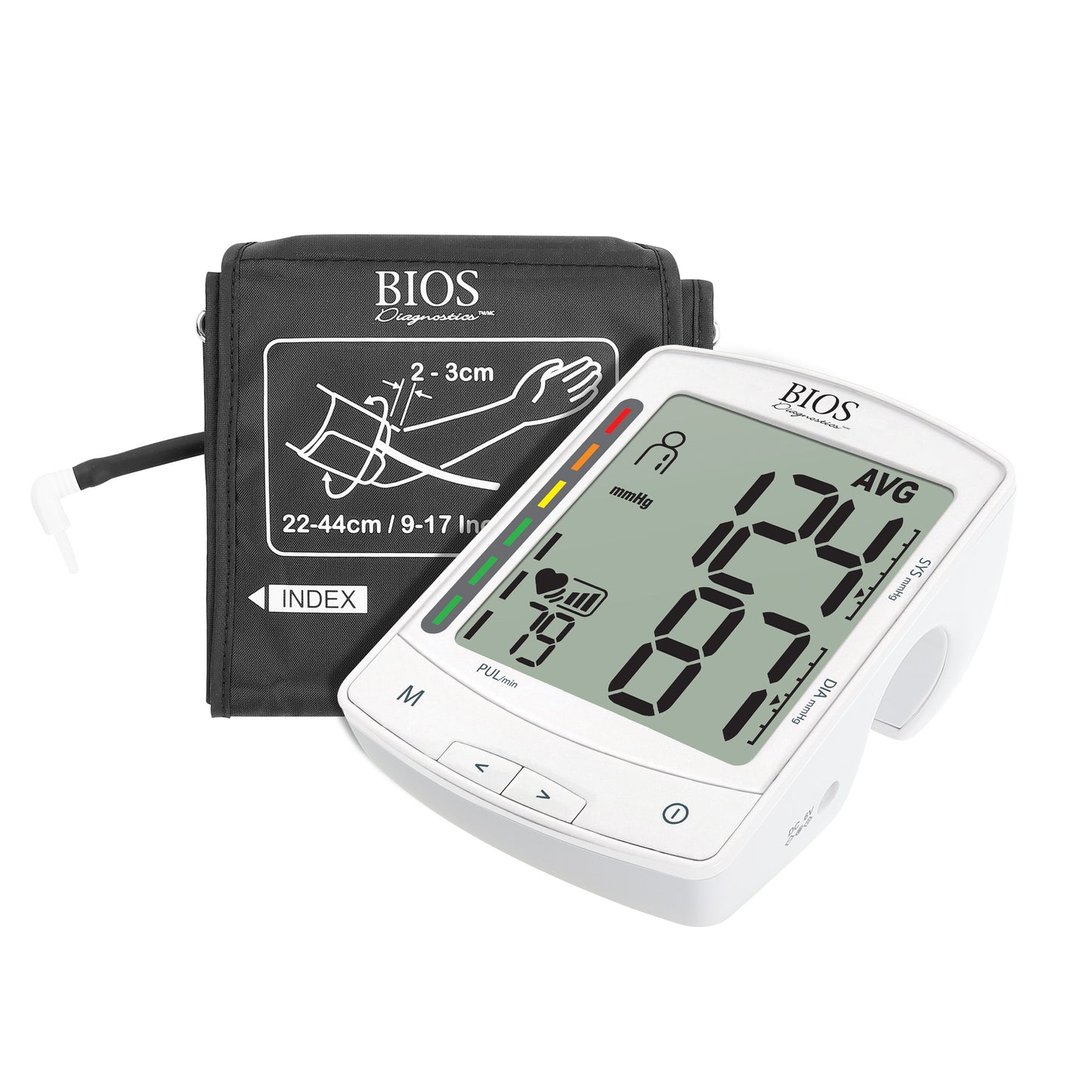 BIOS BD412 Premium Blood Pressure Monitor with Jumbo Display for 4 Users