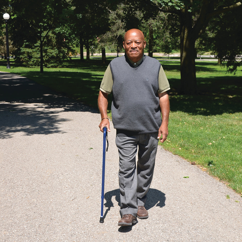 BIOS Living Offset Cane with Ergonomic Handle and Adjustable Height