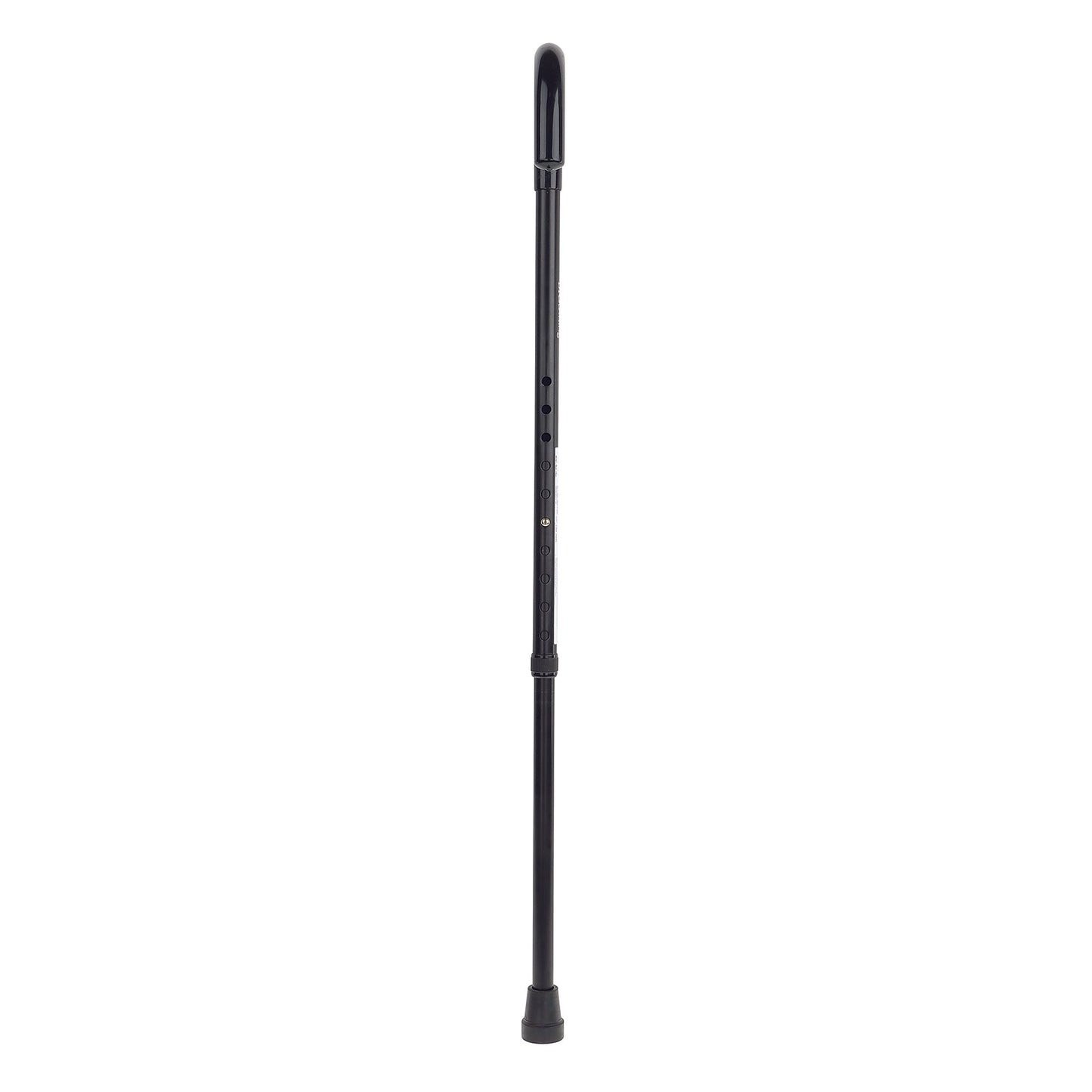 BIOS Living J-Handle Cane in Black with PVC Grip and Adjustable Height