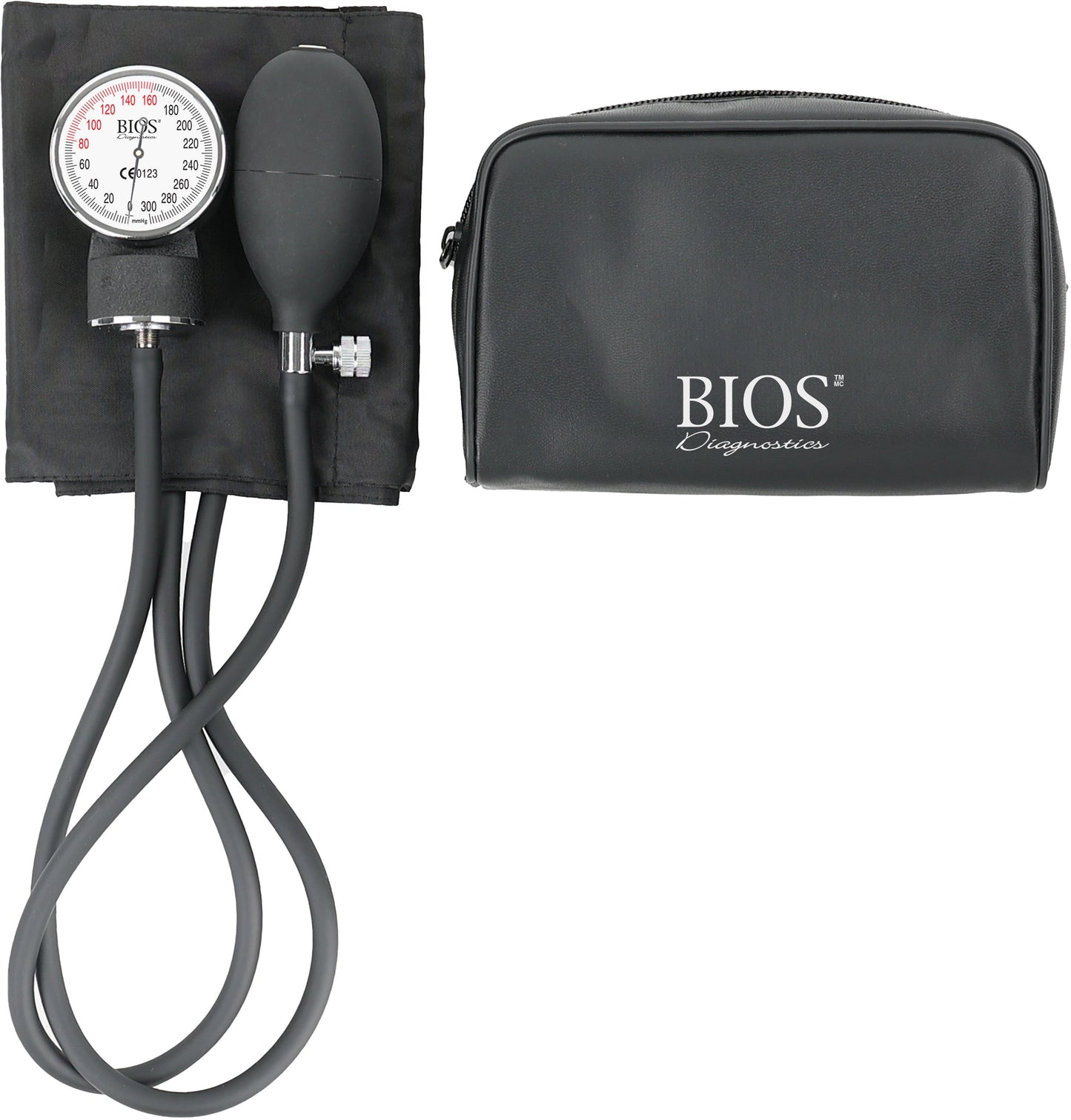BIOS Manual Aneroid Blood Pressure Monitor with 300 mmHg Gauge