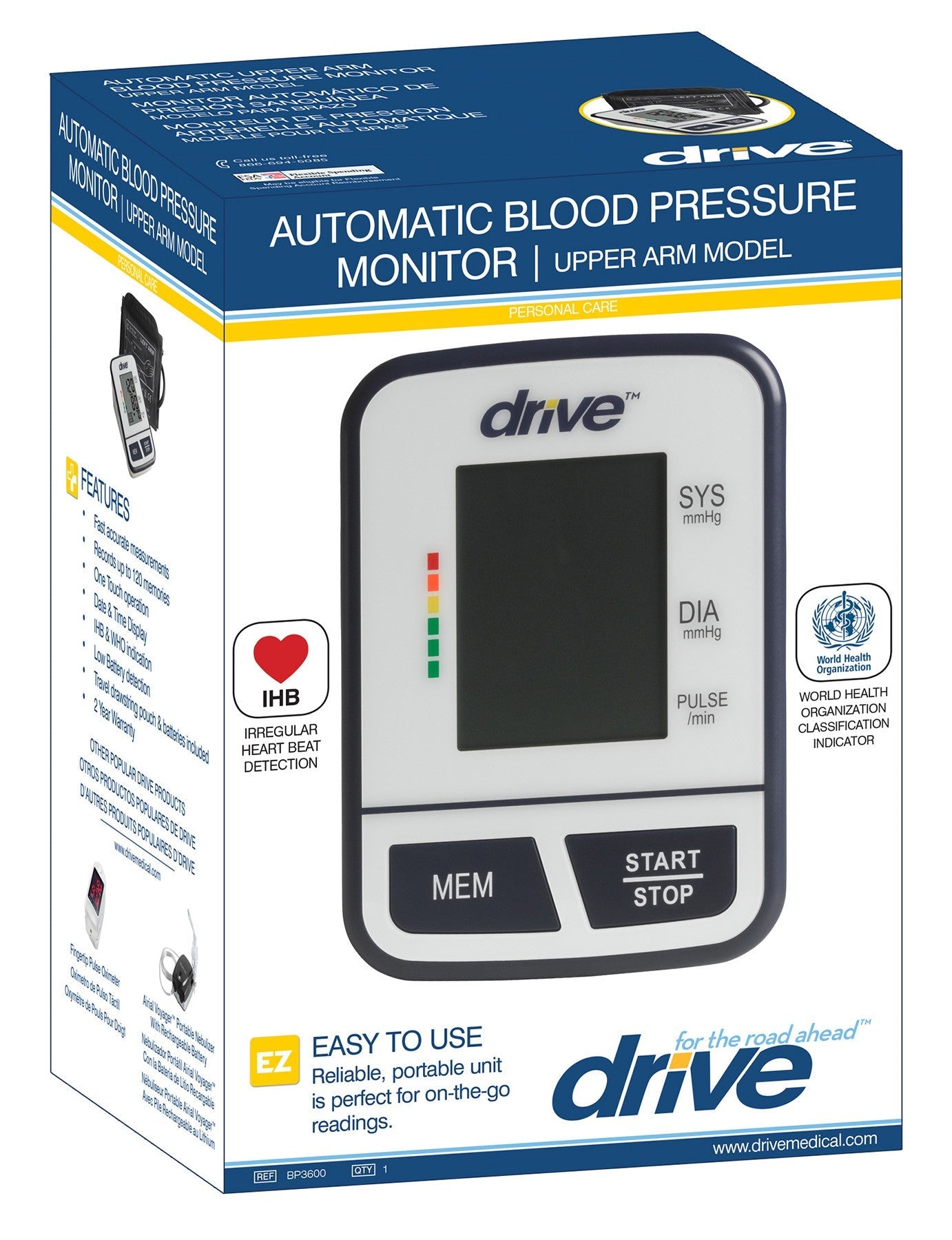 Economy Blood Pressure Monitor, Upper Arm