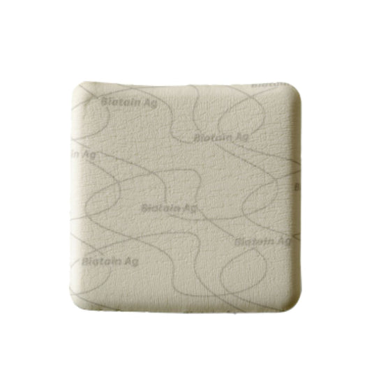 Biatain Ag Silver Non-Adhesive Foam Dressing – 8 In x 8 In (20 cm x 20 cm)