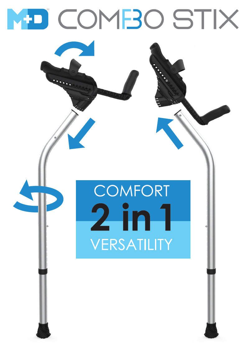 Forearm Crutches Combo Stix by Mobility Designed