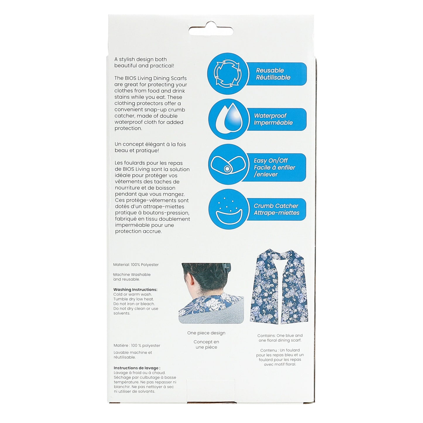 Dining Scarf Clothing Protectors (2 Pack)