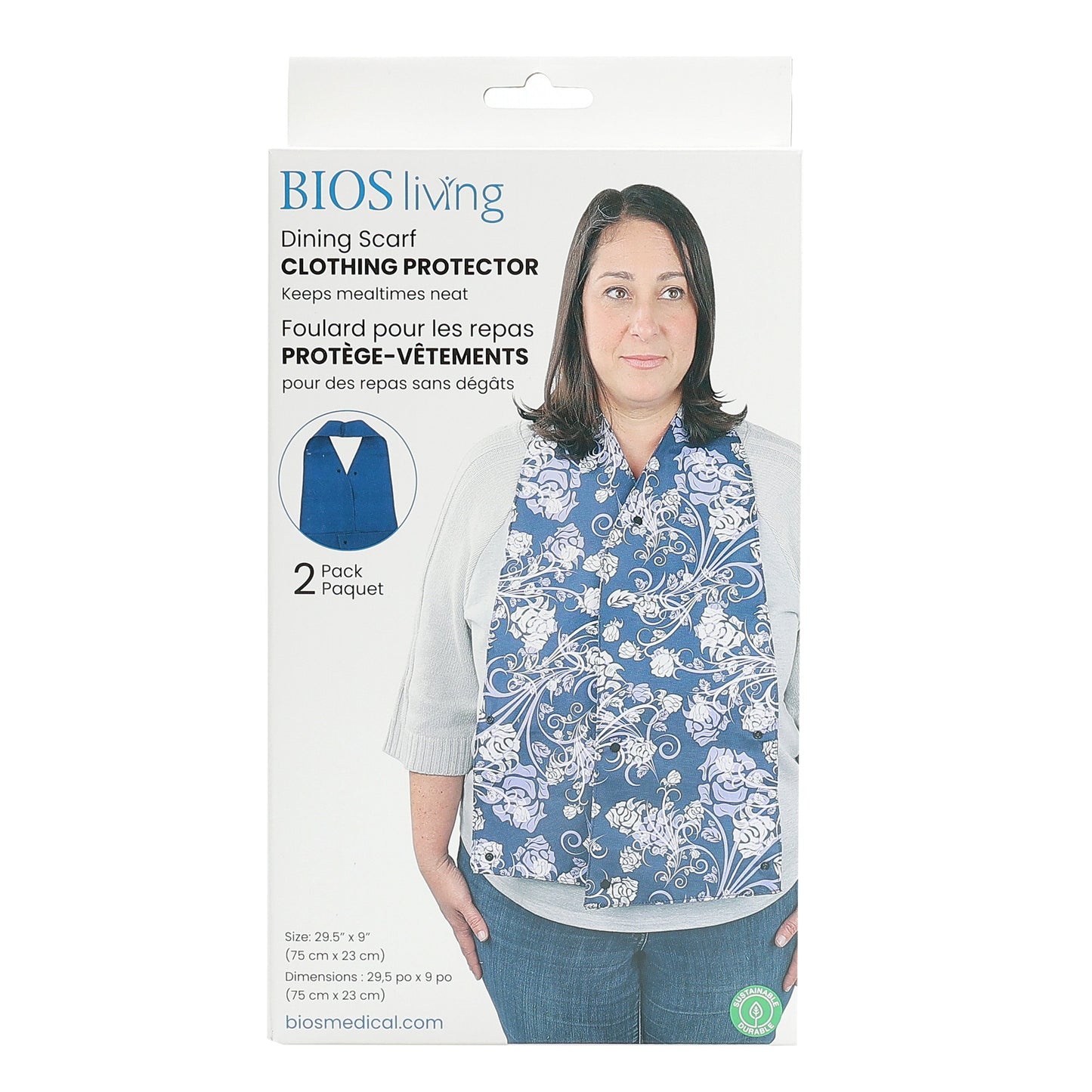 Dining Scarf Clothing Protectors (2 Pack)