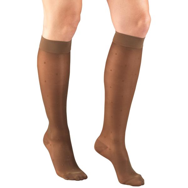 Ladies' Pattern Sheer Knee High Closed