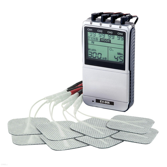 Digital EV-906 4-Channel TENS/EMS Combo