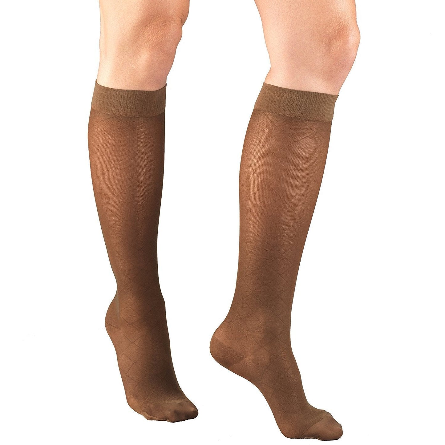 Ladies' Pattern Sheer Knee High Closed