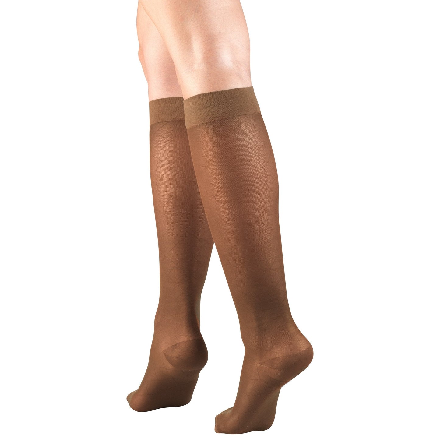 Ladies' Pattern Sheer Knee High Closed