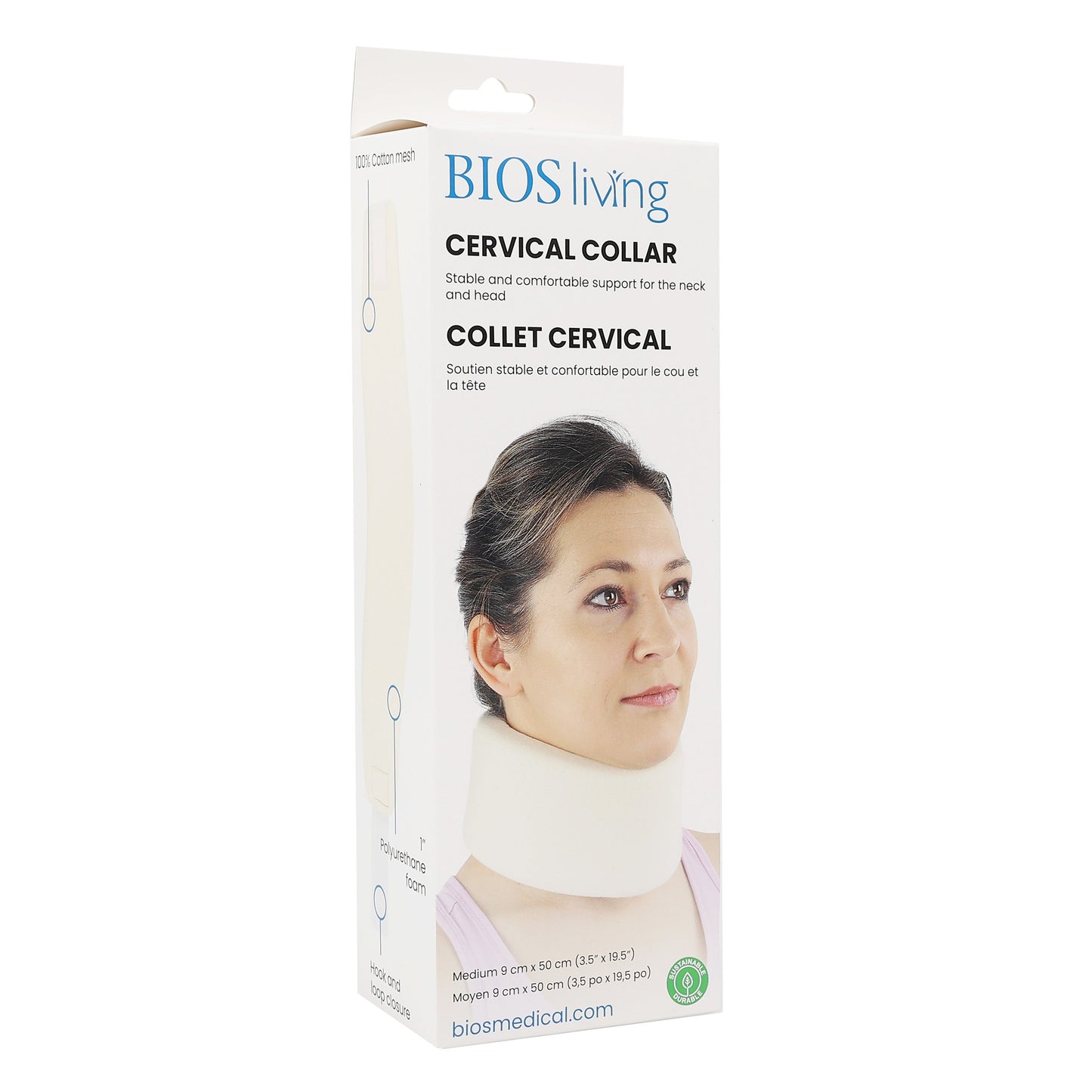 BIOS Soft Cervical Collar for Neck Support and Posture Stabilization
