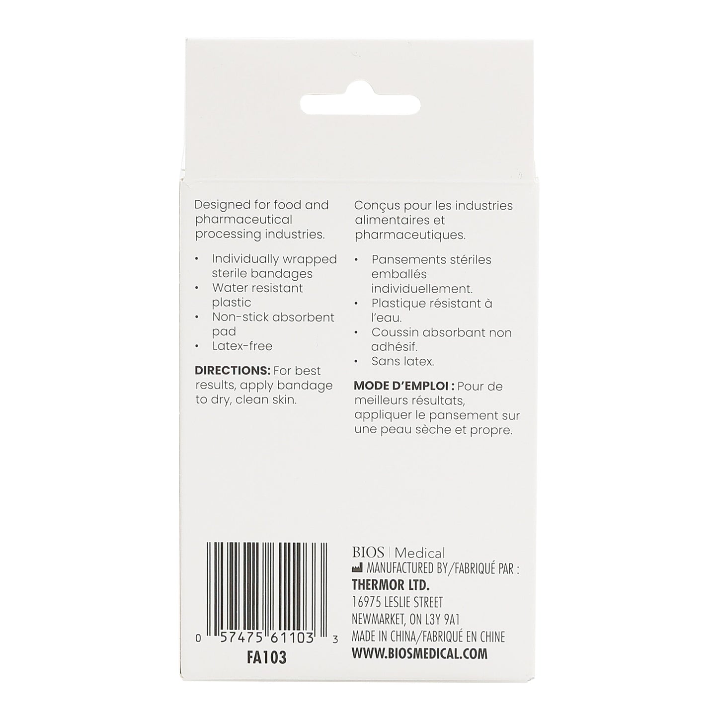 Blue Metal Detectable Plastic Bandages (Pack of 100)