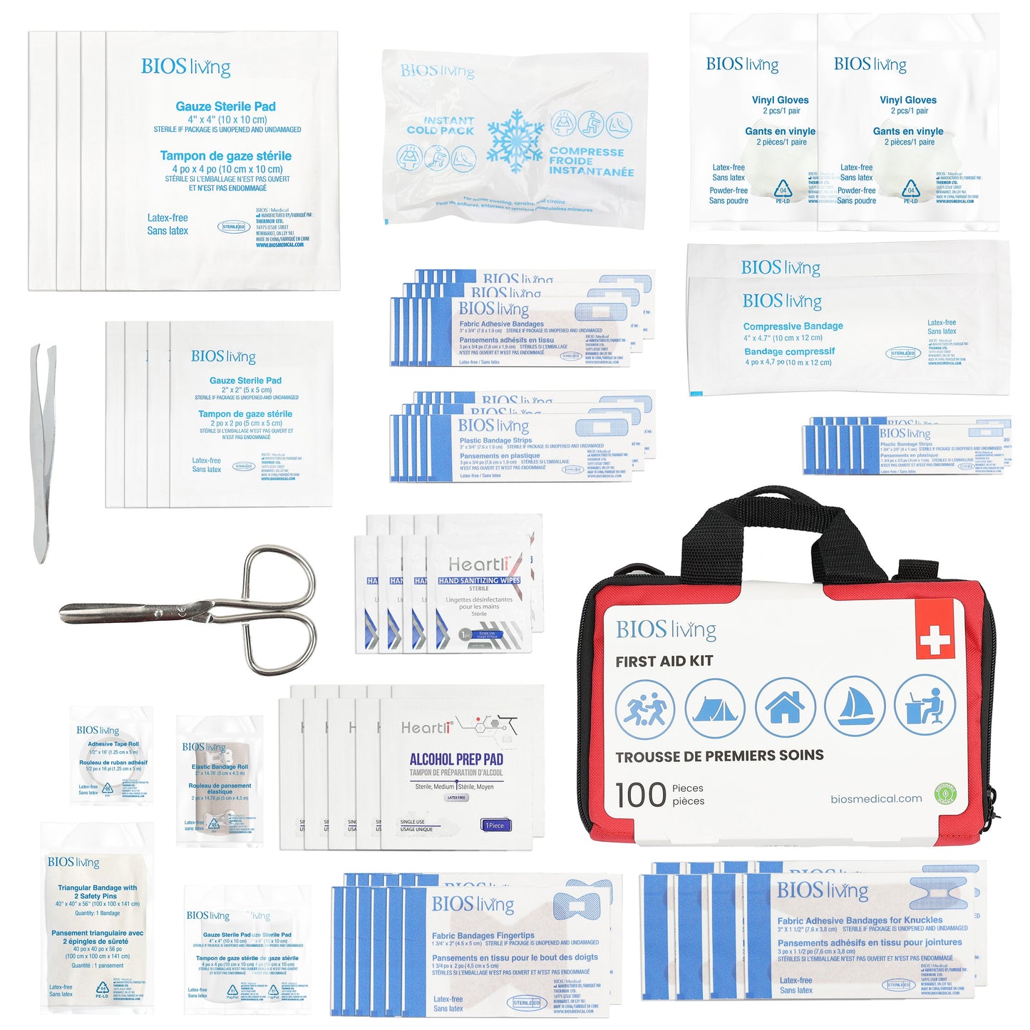 First Aid Kit (100 Pieces)