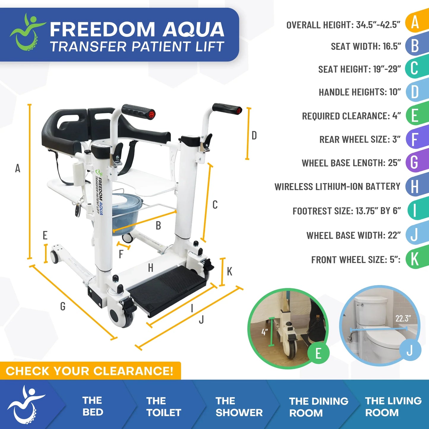 Freedom Aqua Patient Transfer Lift