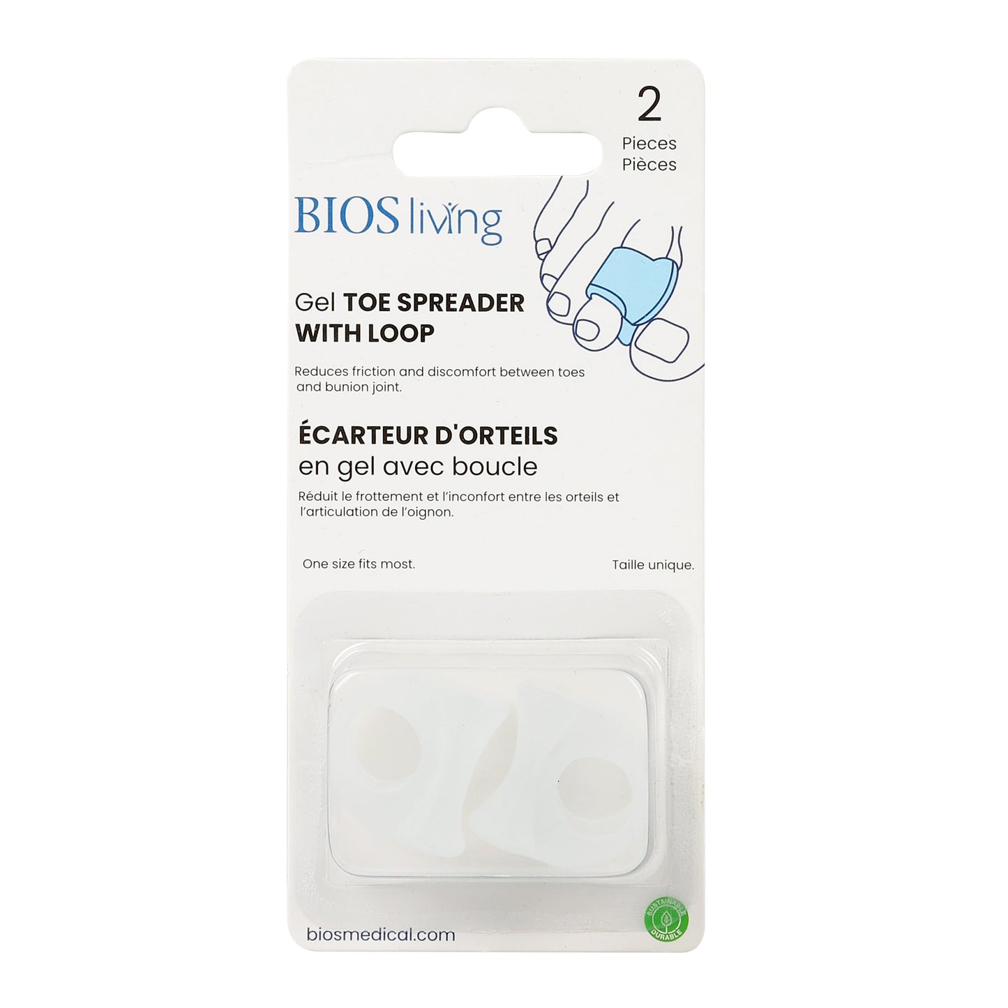 Gel Toe Spreader With Loop