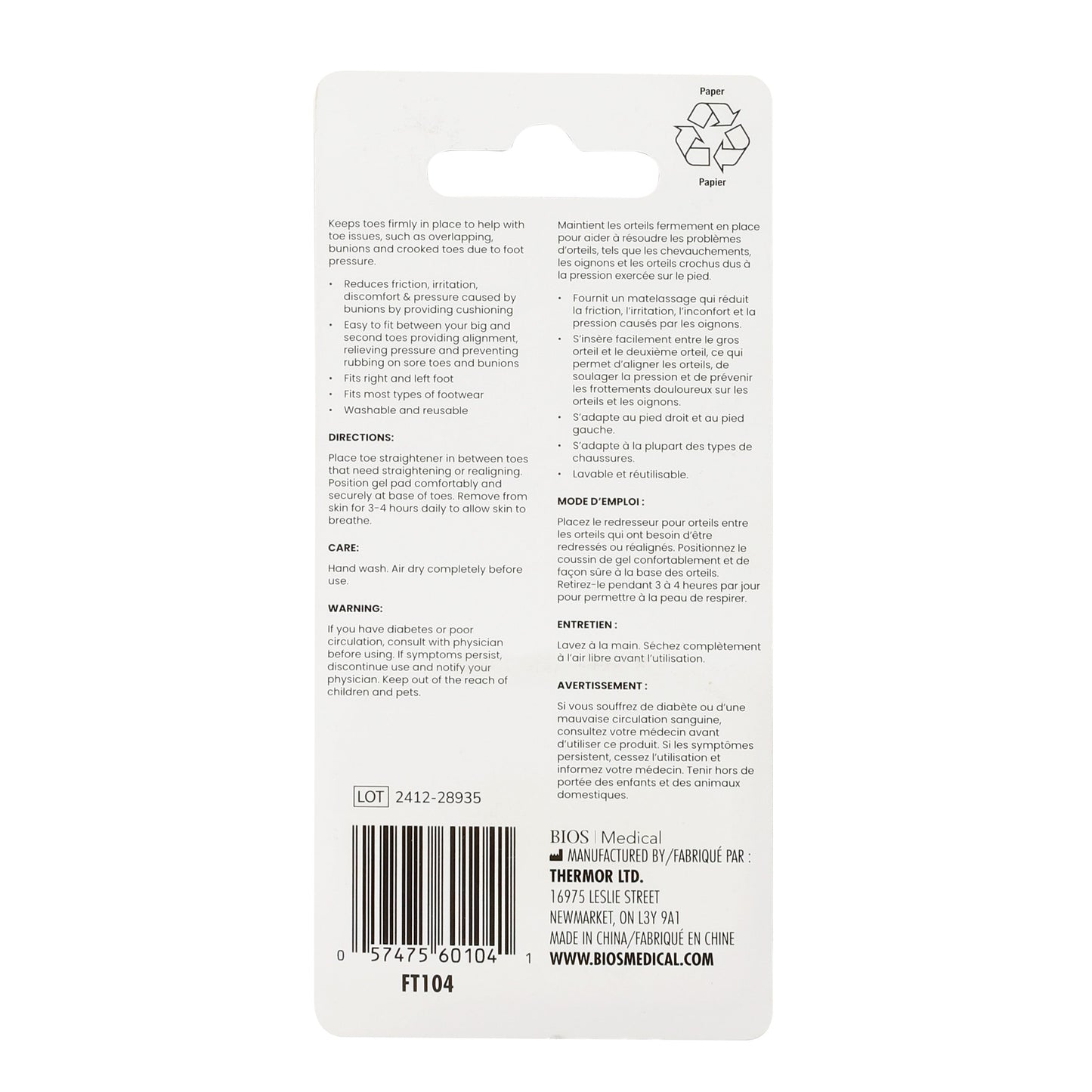 Gel Toe Straightener