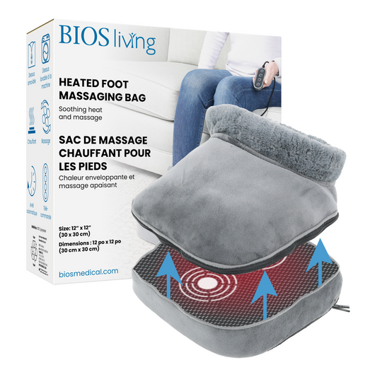 BIOS Living Heated Foot Massaging Bag with Remote Control
