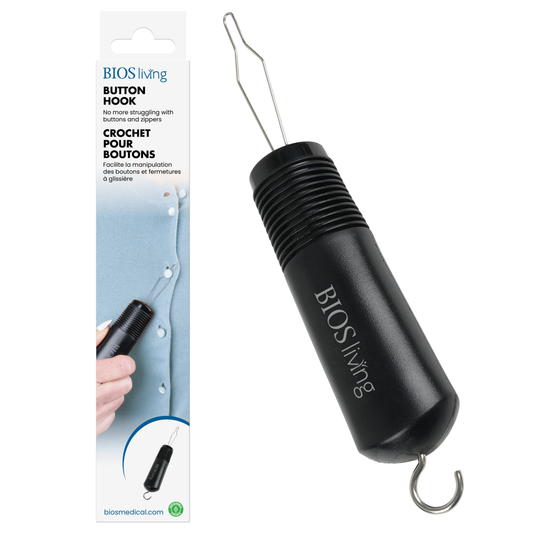 BIOS Living 2-in-1 Button Hook and Zipper Pull Dressing Aid