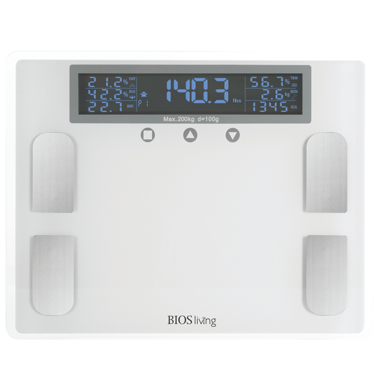 BIOS Premium Digital Body Fat Scale with BMI and Body Composition Tracking
