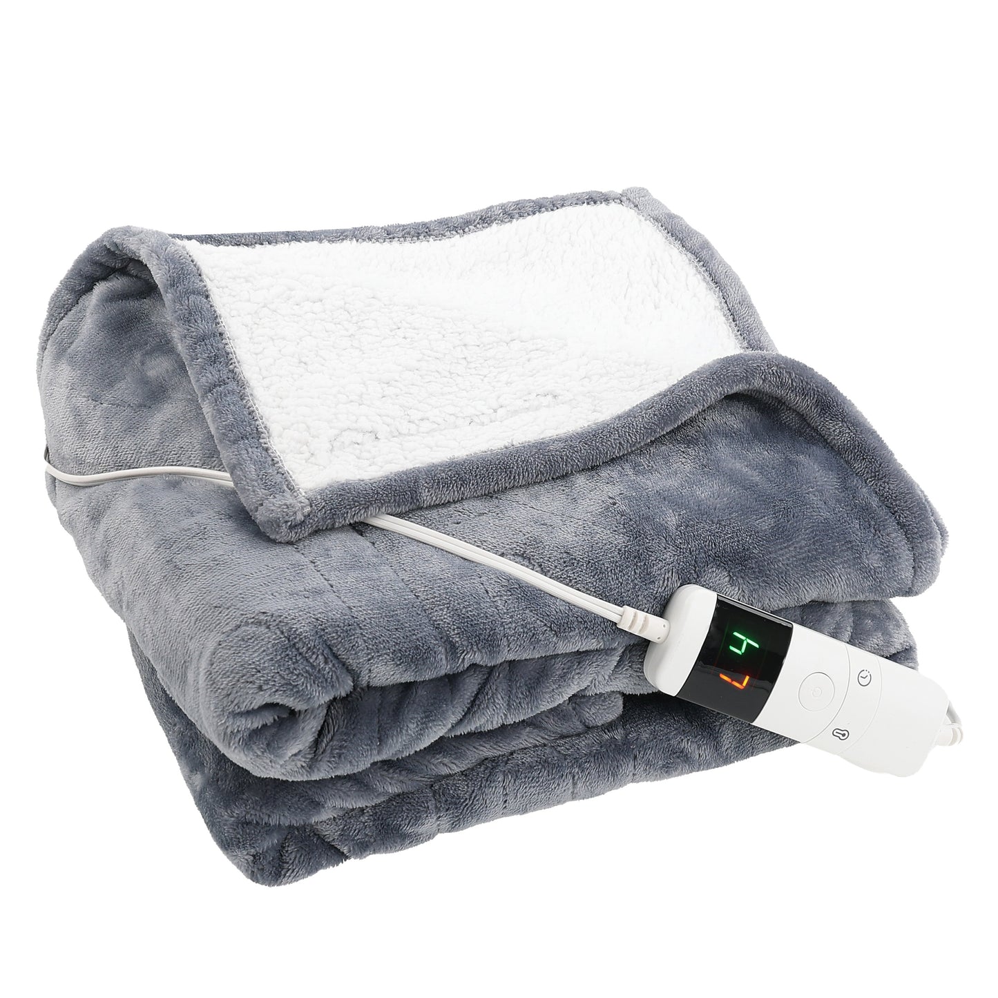 Heated Throw Flannel and Sherpa