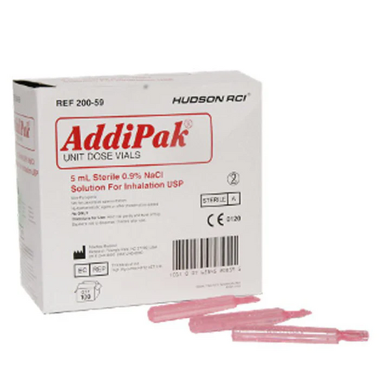 Addipak Saline Sodium Chloride Solution Unit Dose 5ml Red Bx/100